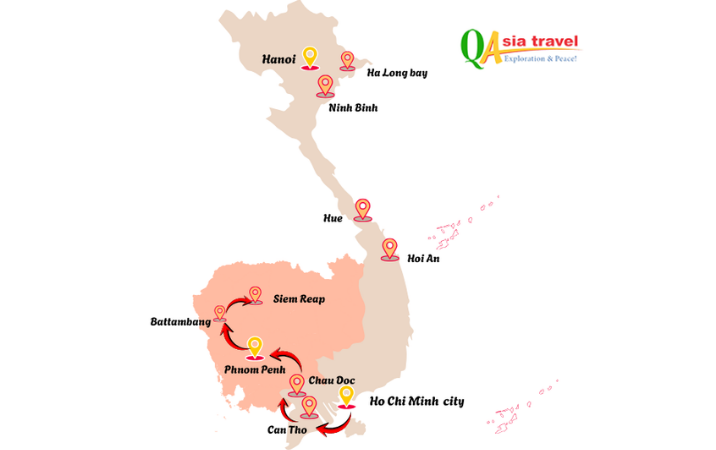 Vietnam & Cambodia Tour: Mekong Delta and Angkor Temples in 12 Days