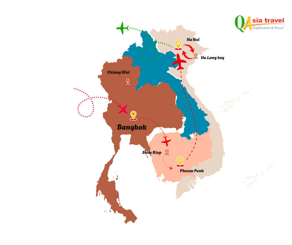From Bangkok to Ha Long Bay: The Must-See Trio of Southeast Asia in 10 days