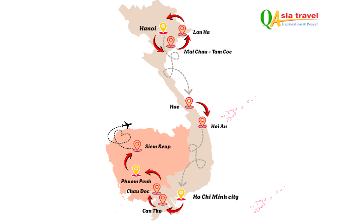 Vietnam and Cambodia discovery – 16 Days of Cultural Highlights and Angkor Wonders