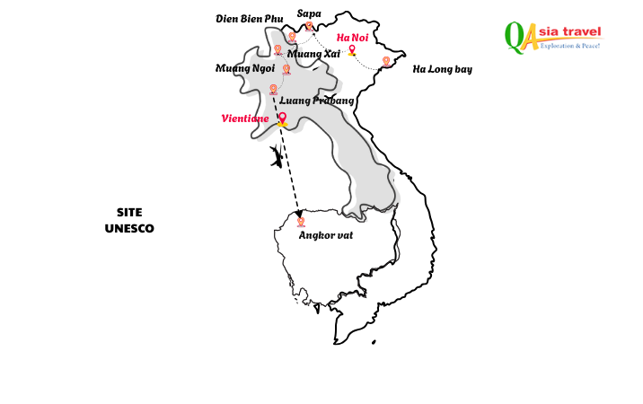 Treasures of Indochina in 18 Days: Vietnam – Laos – Cambodia
